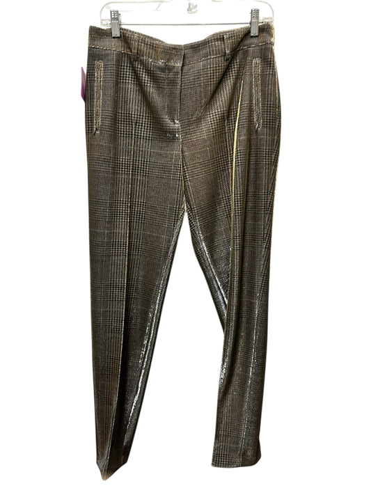 AKRIS punto Size 10 Gold Plaid Pants