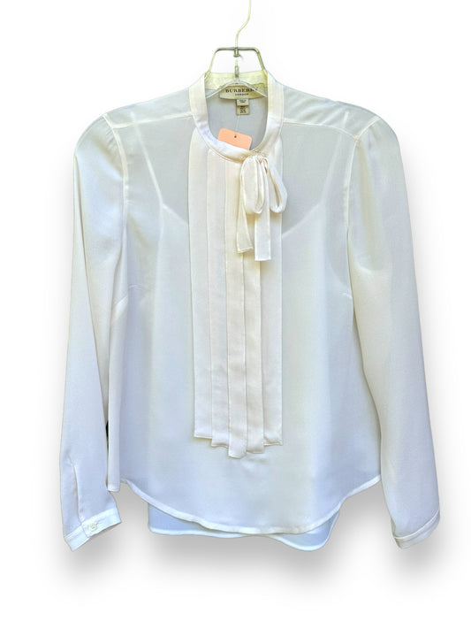Burberry Size 4 Ivory Blouse