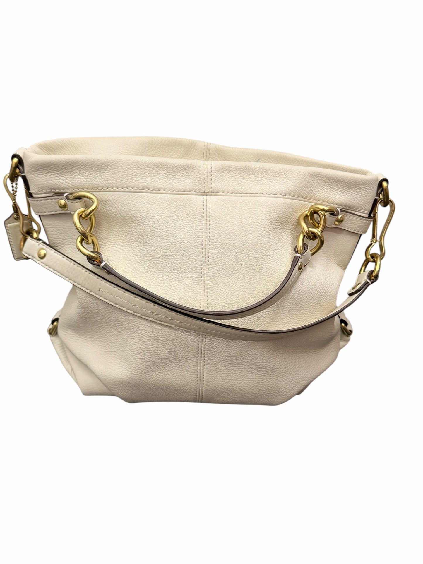 Coach Ivory Leather Handbag