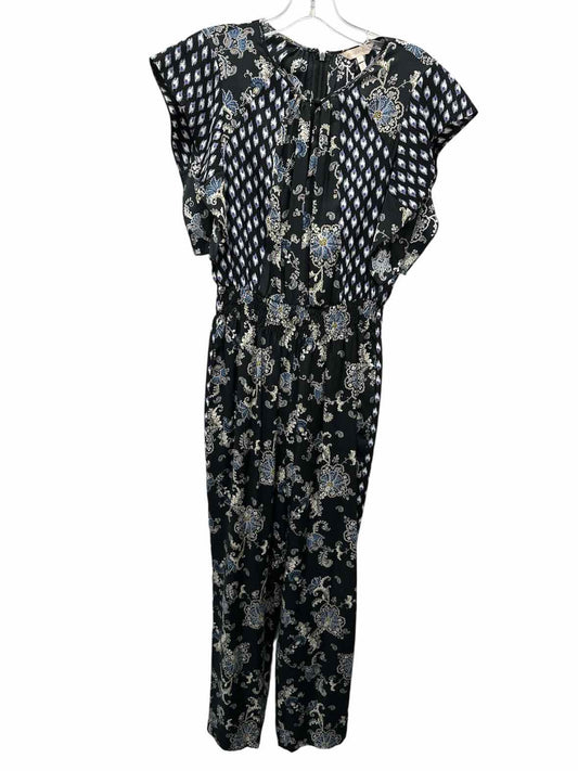 Rebecca Taylor Size 6 Black & Blue Jumpsuit