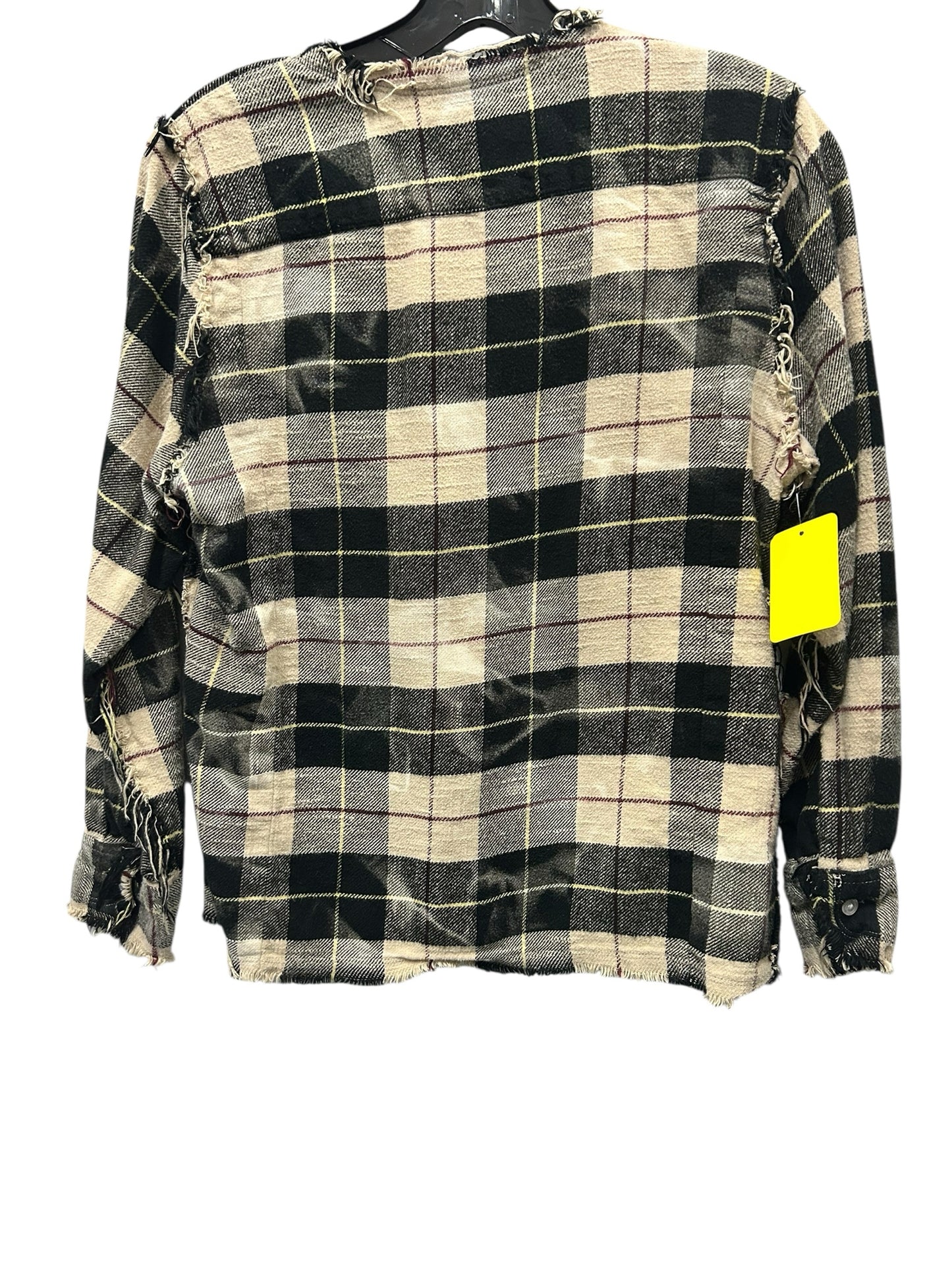 R 13 Size X  Small Black & Beige Blouse