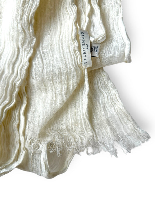 Valbisenzio White oblong Scarf