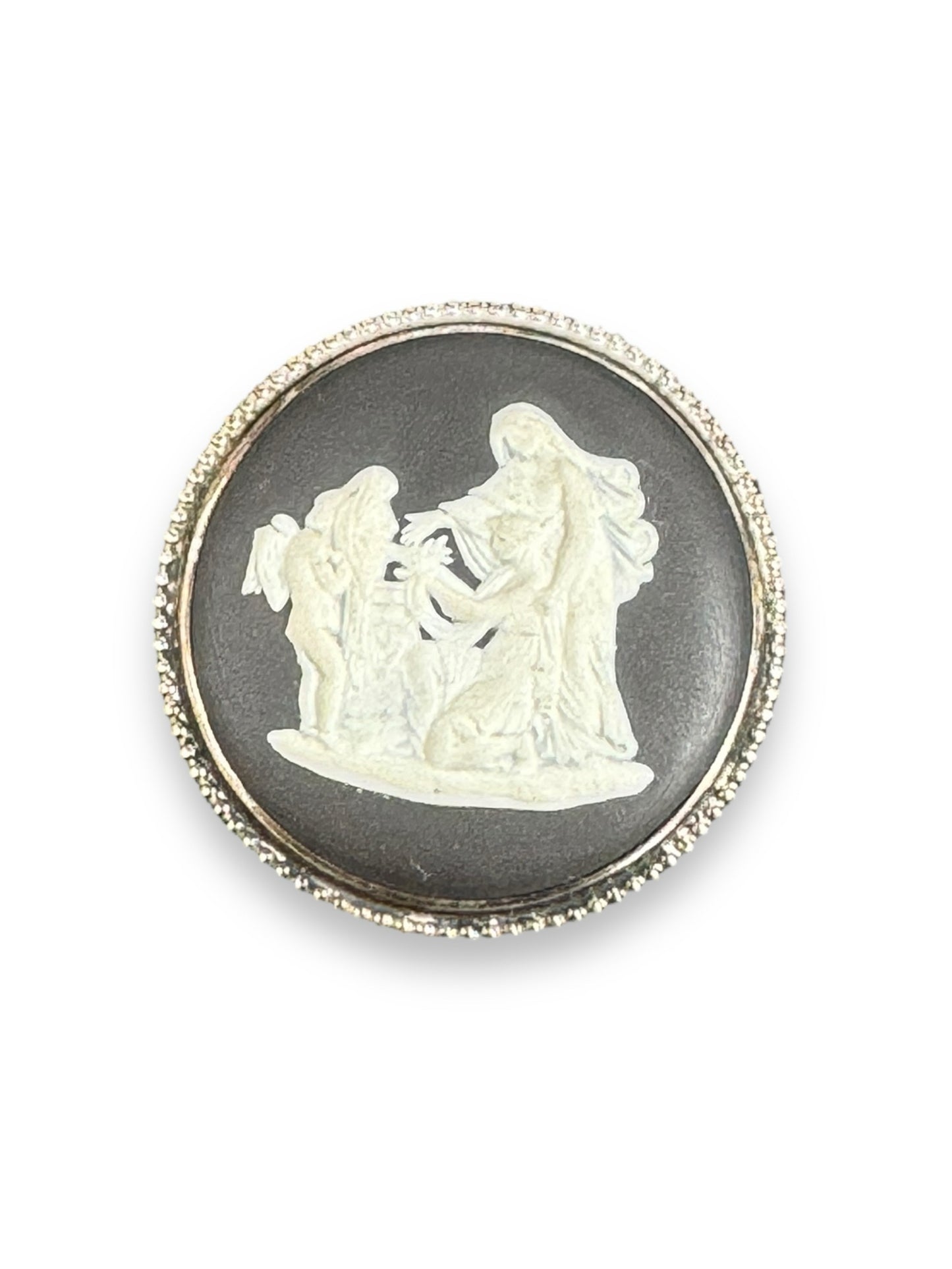 Wedgwood Black & White Round Pin