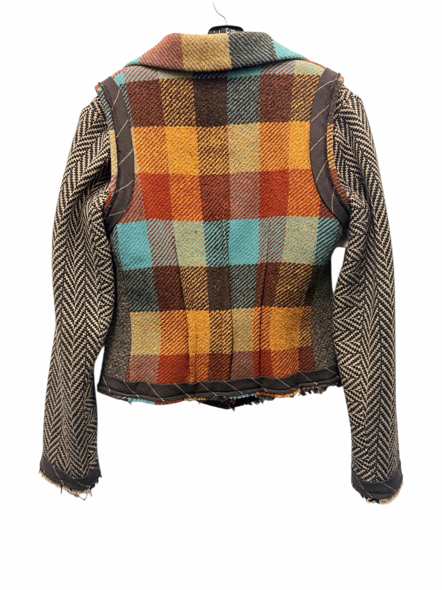 Aimee G Size Small Brown & Yellow Jacket