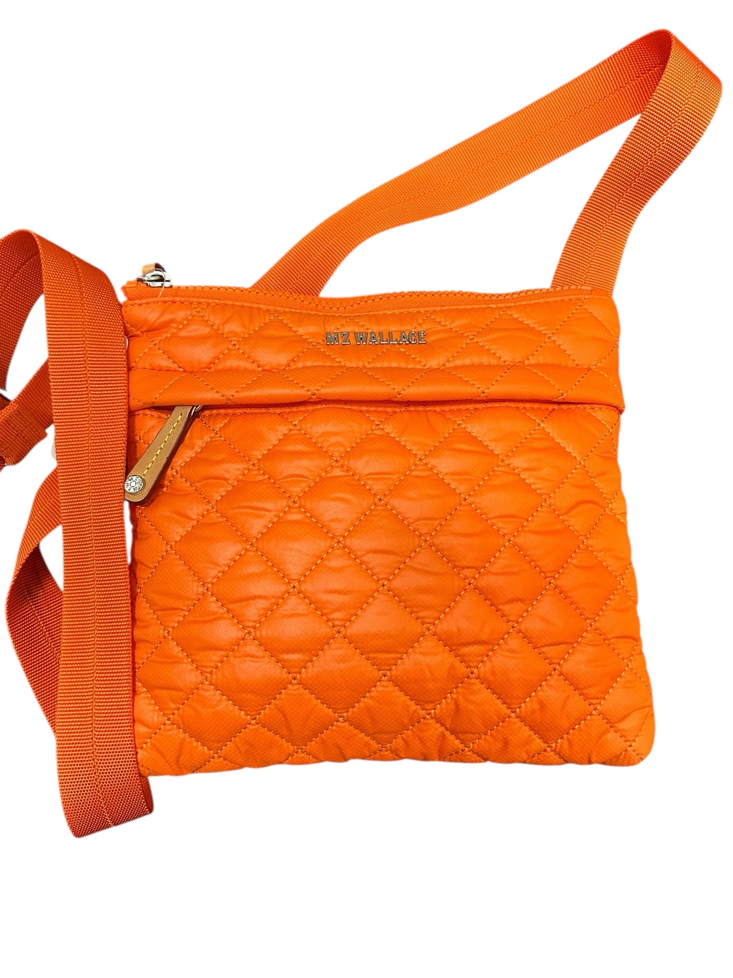MZ Wallace Orange Quilted Handbag