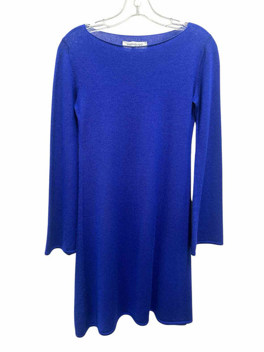 Yves Saint Laurent Size Small Royal Blue Dress