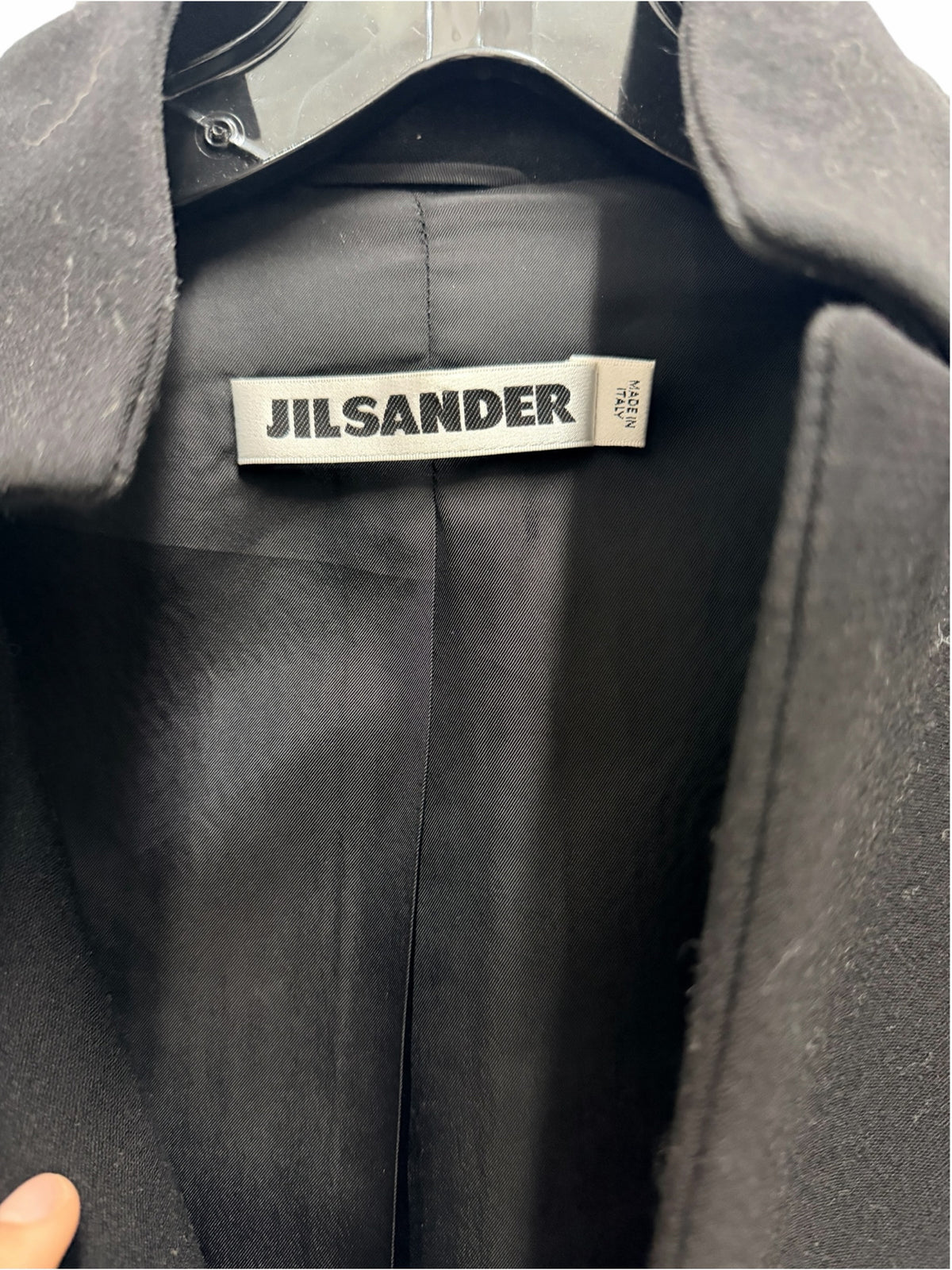 Jil Sander Size Small Black Coat