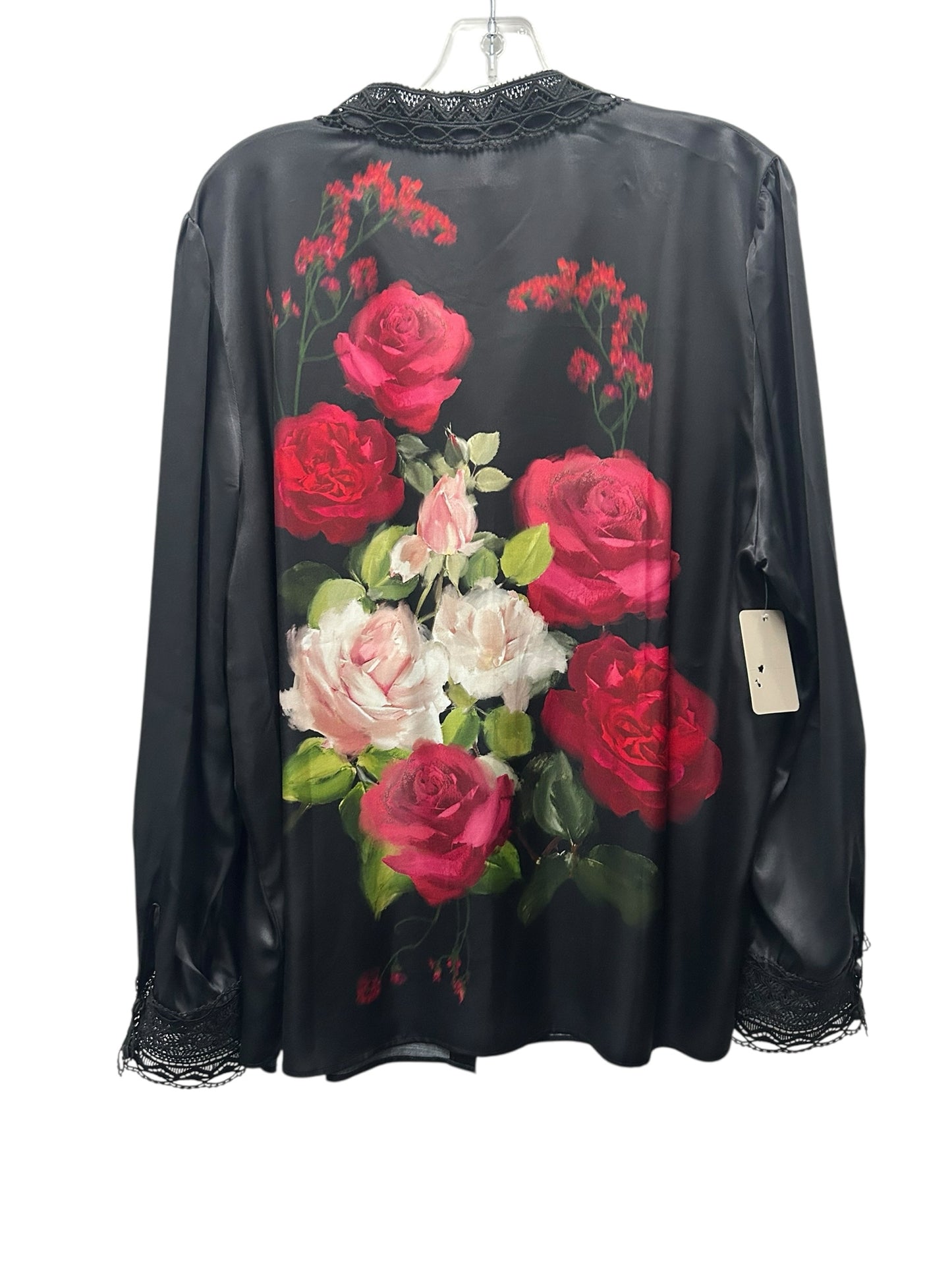 Jade Size X large Black & Red Blouse