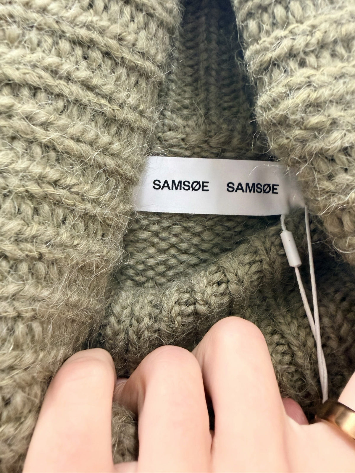 Samsoe Size Med/Lrg Olive Sweater