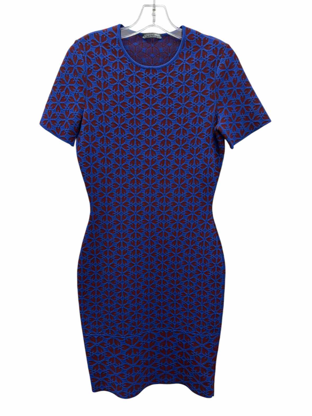 Alexander McQueen Size Large Blue & Red Dress