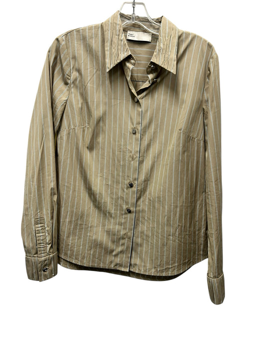 Tory Burch Size X  Small Beige Striped Blouse