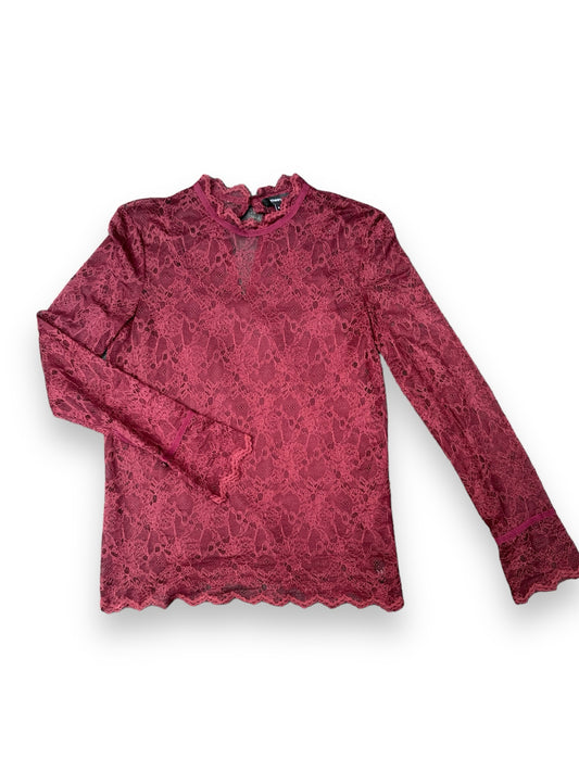 Size Medium Theory Maroon Blouse