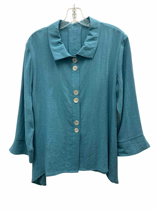 Fridaze Size XL Blue Blouse