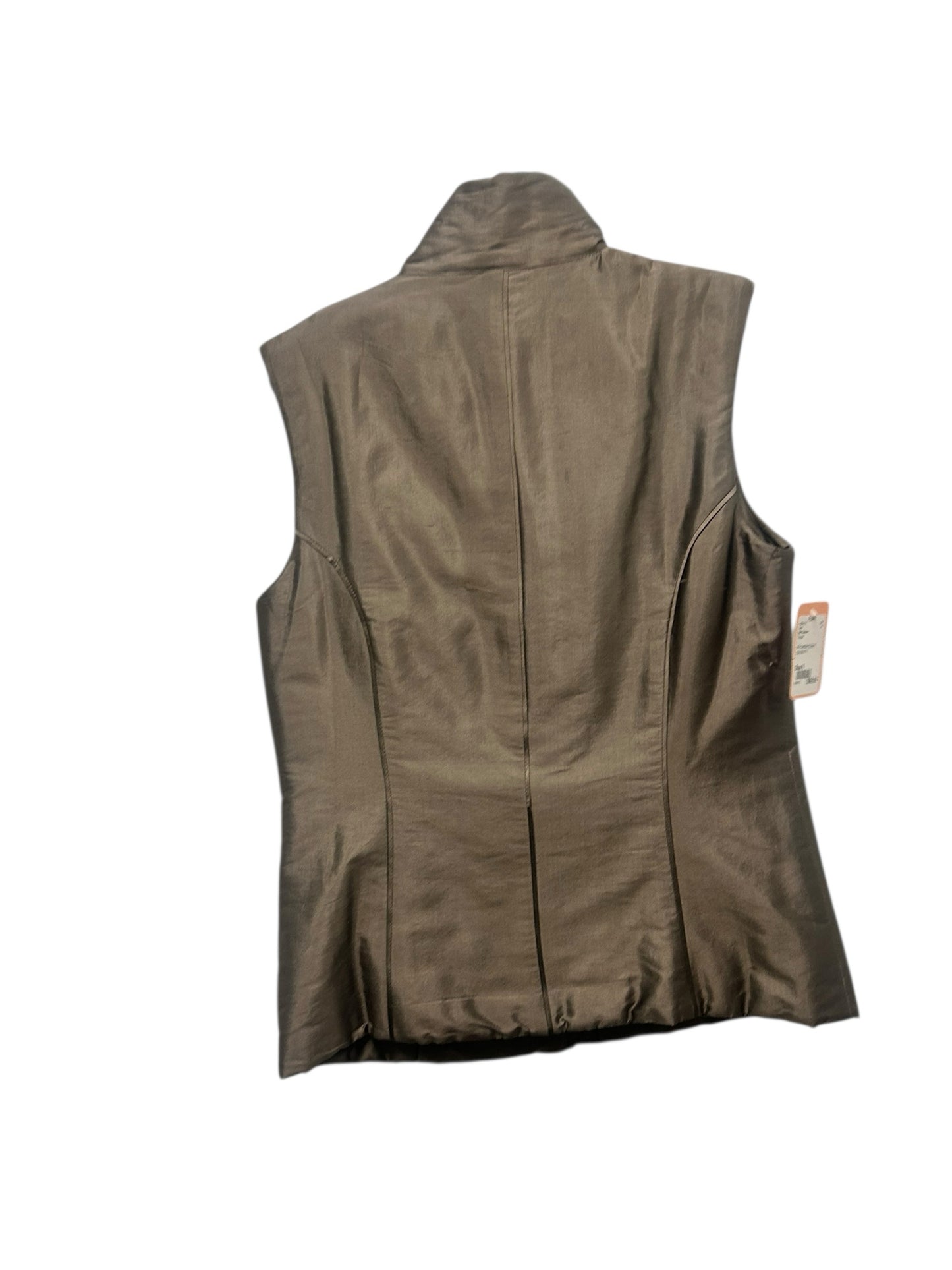 Silk Culture Size 6 Taupe Vest
