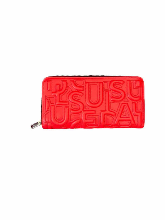 Desigual Red Zip Around Wallet