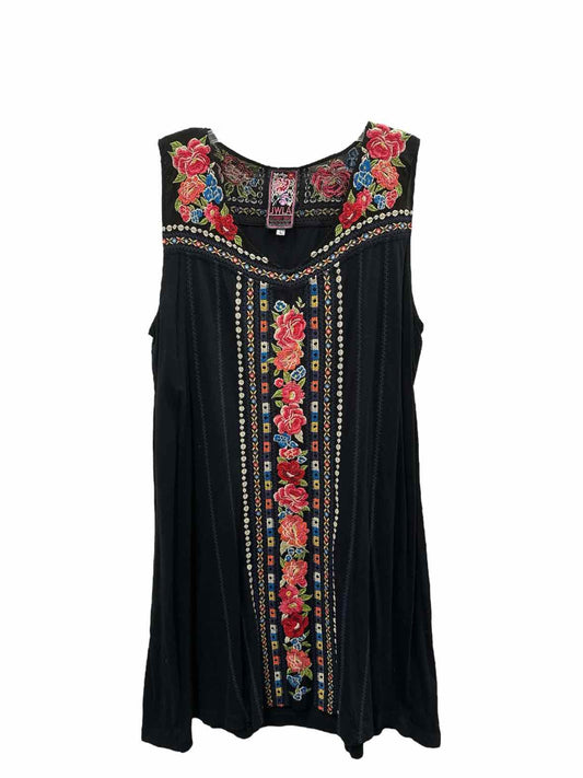 Johnny Was Size Large Black Dress