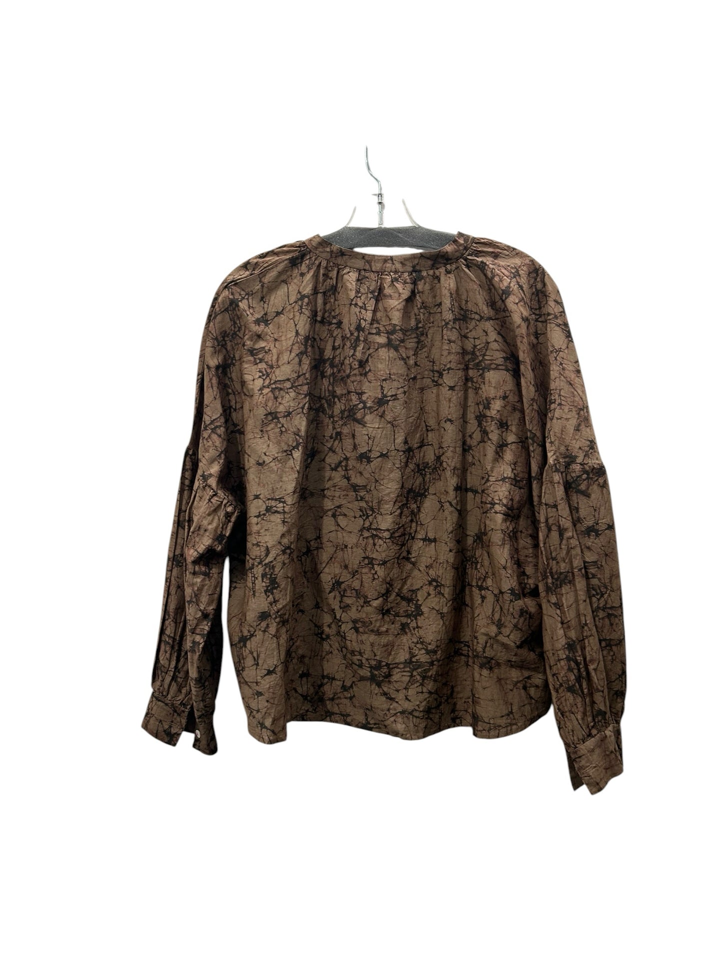 Matta Size Medium Brown Print Blouse