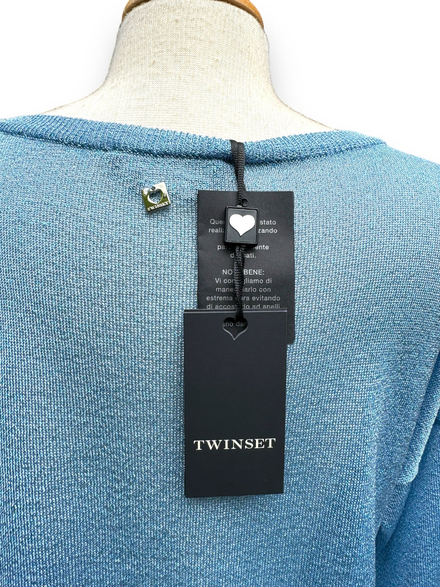 Size Sml/Med Twinset lt blue Sweater