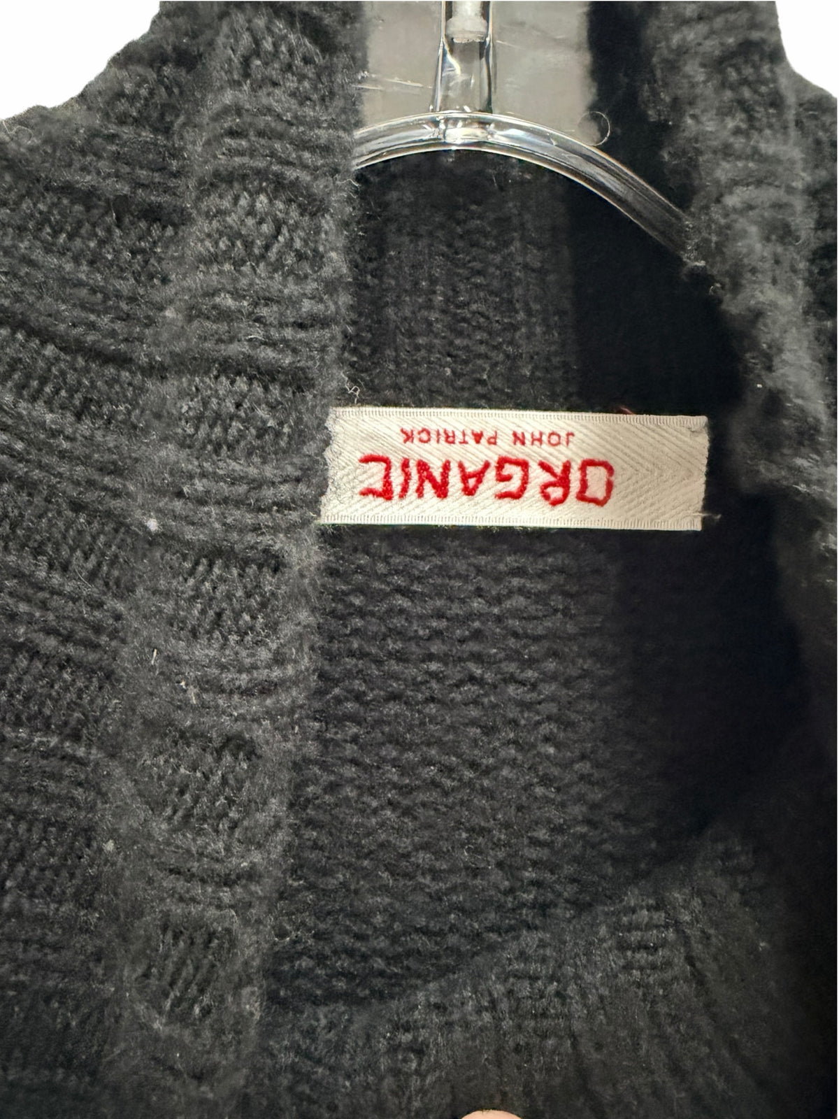 John Patrick Size Large Black Sweater