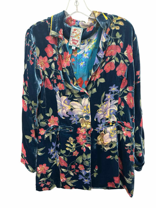 Johnny Was Size Sml/Med Blue Print Blazer