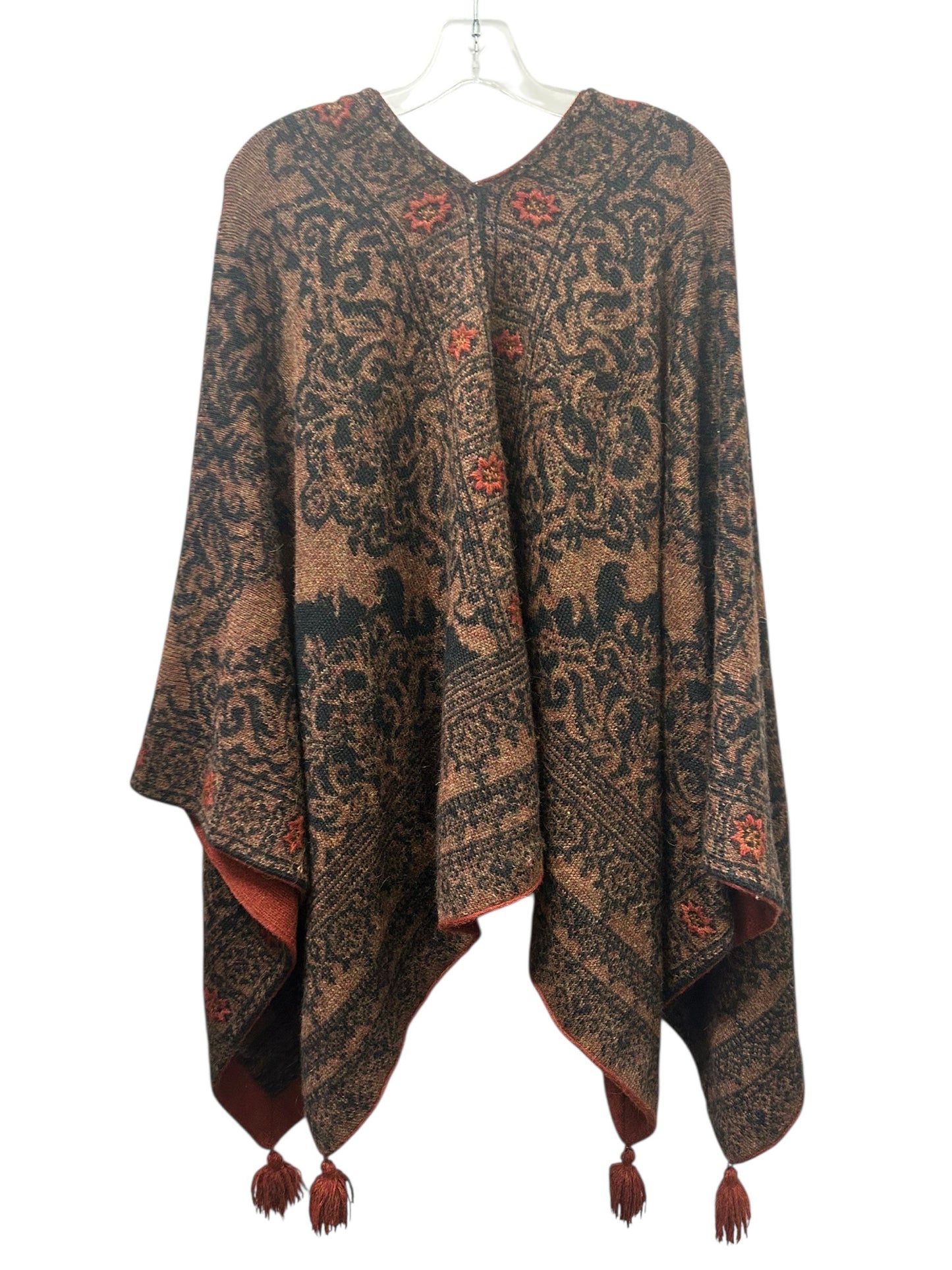 Peruvian Connection Brown & Black Alpaca Shawl