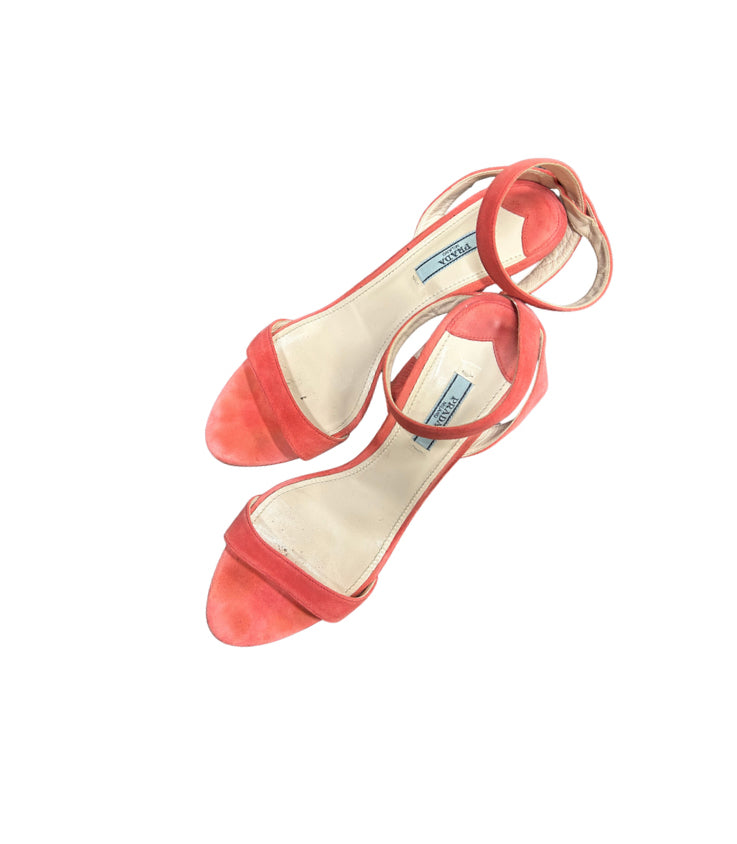 Prada Shoe Size 9.5-10 Coral Heels