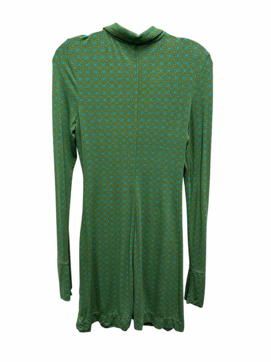 Free People Size Medium Green Print Dress