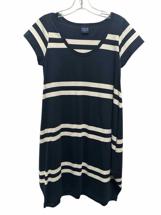Aqua Size Small Navy & White Dress