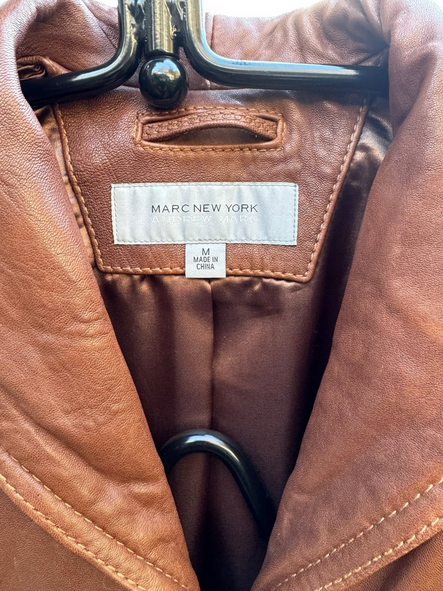 Marc New York Size Medium Leather Jacket