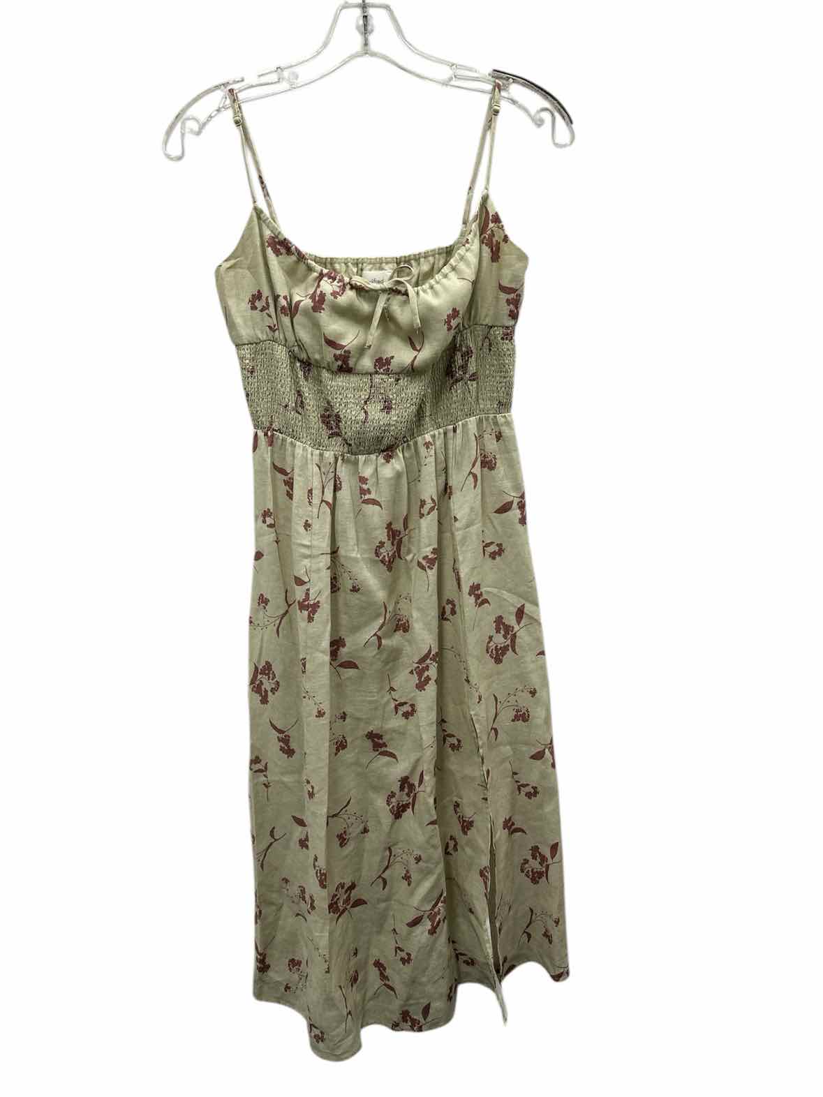 Wilfred Size 4 Green & Brown Dress