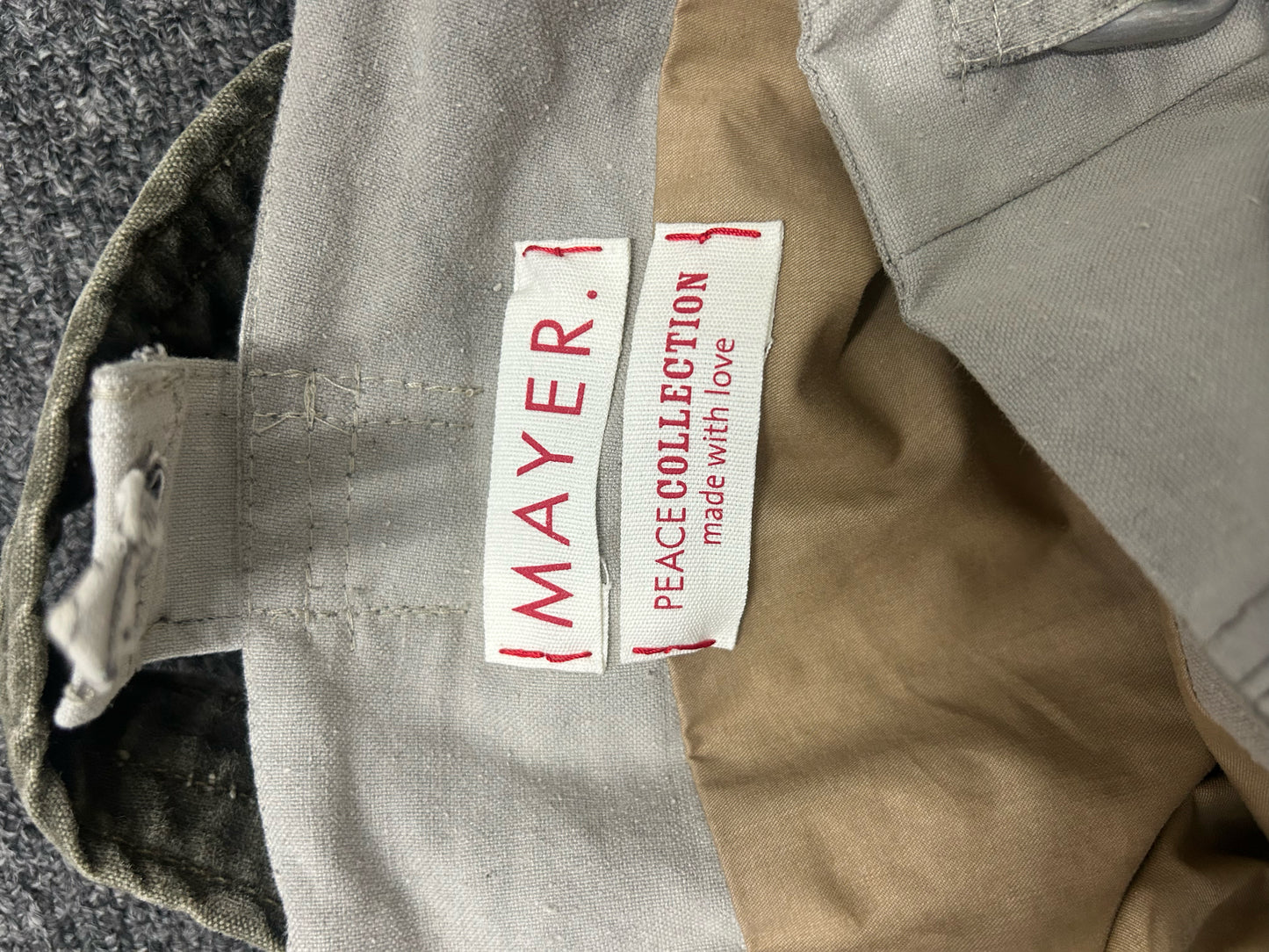 Mayer Lt gray Cotton Handbag