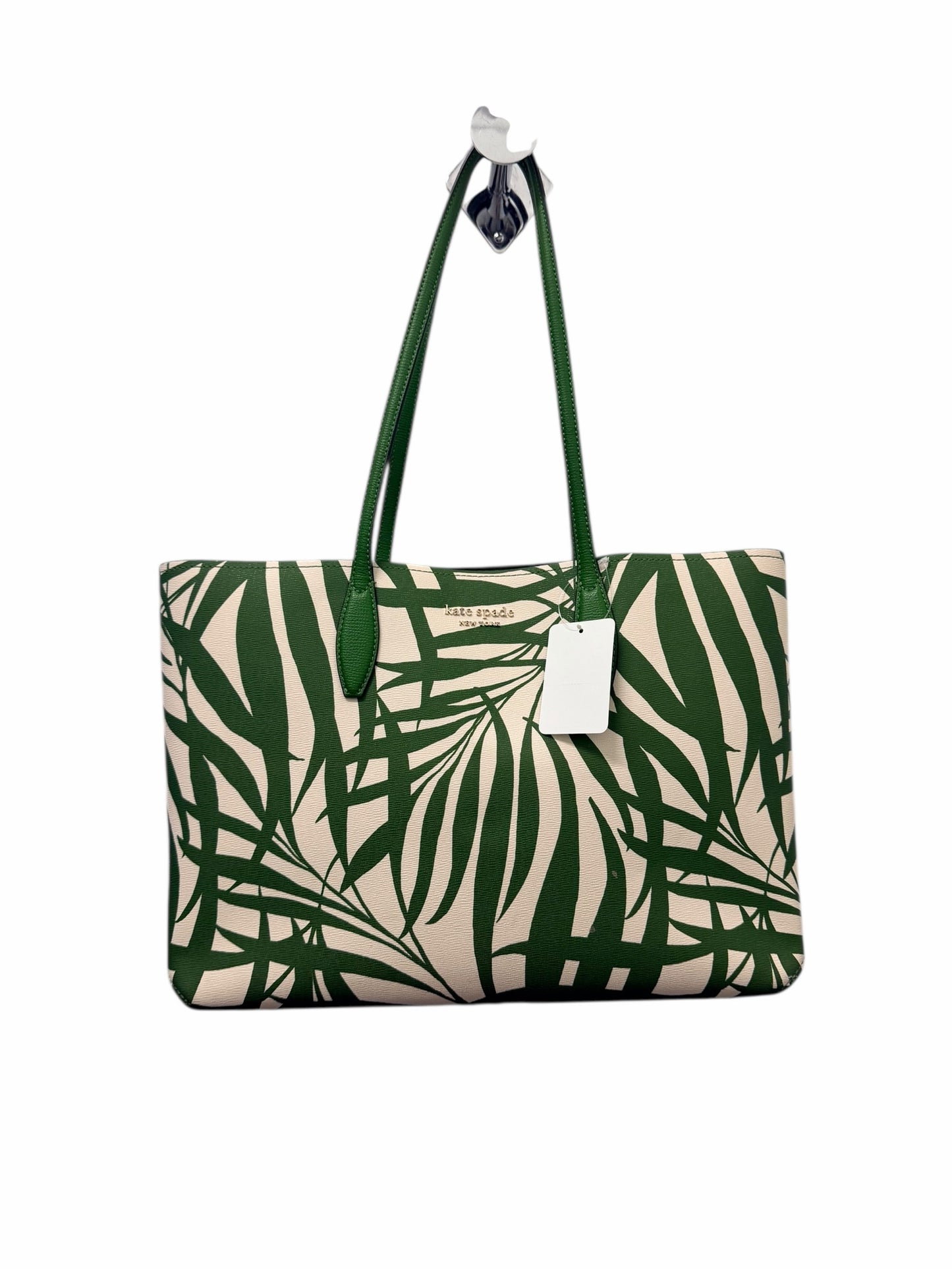 Kate Spade Green & White Tote Handbag