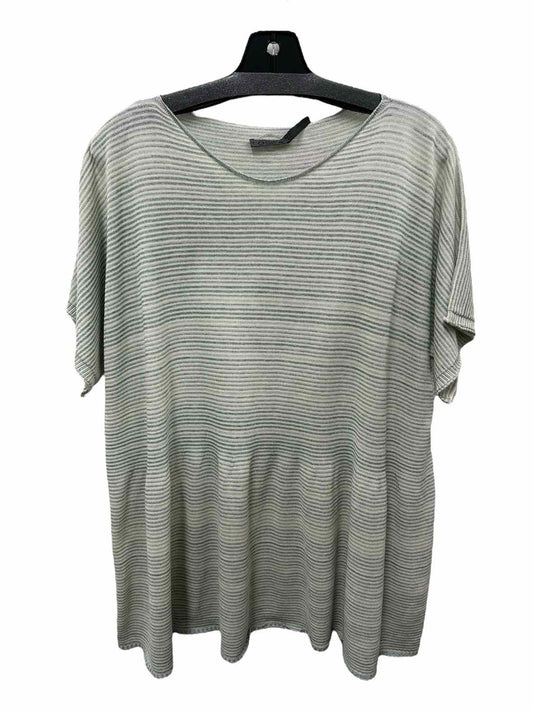 Oska Size Med/Lrg Ivory Striped Sweater