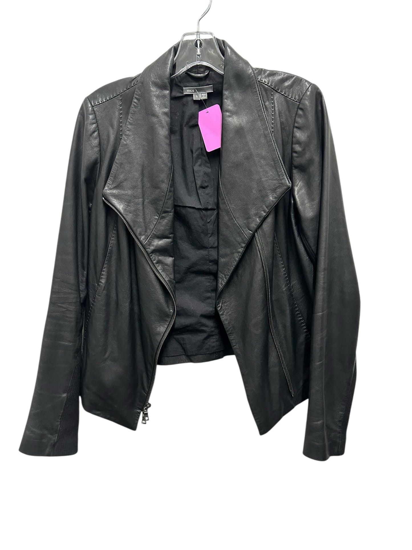 Vince Size Med/Lrg Leather Jacket