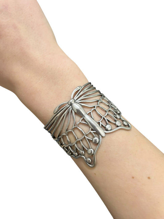 Johnny Was Silver Butterfly Bracelet