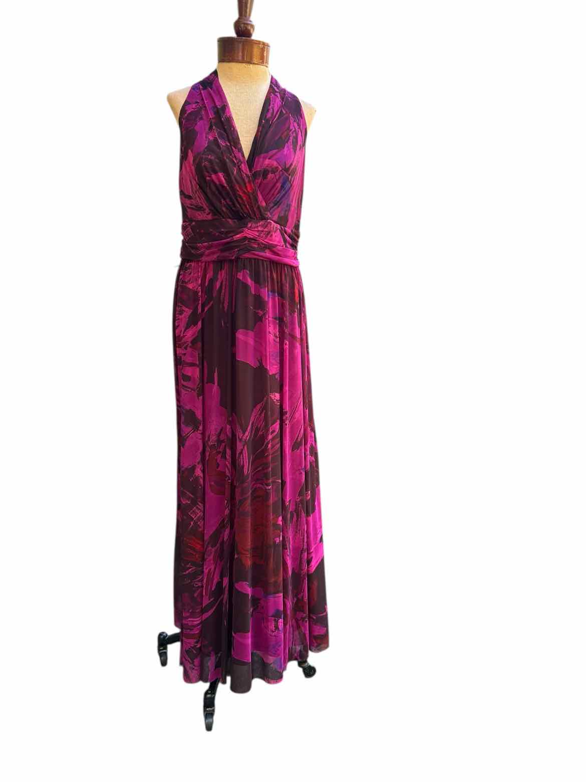 London Times Size 10 Magenta Dress