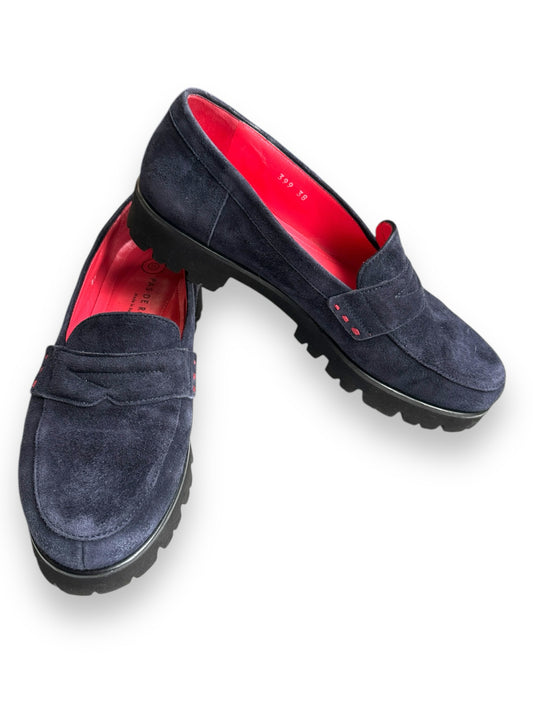 Pas De Rouge Shoe Size 8 Navy Loafers