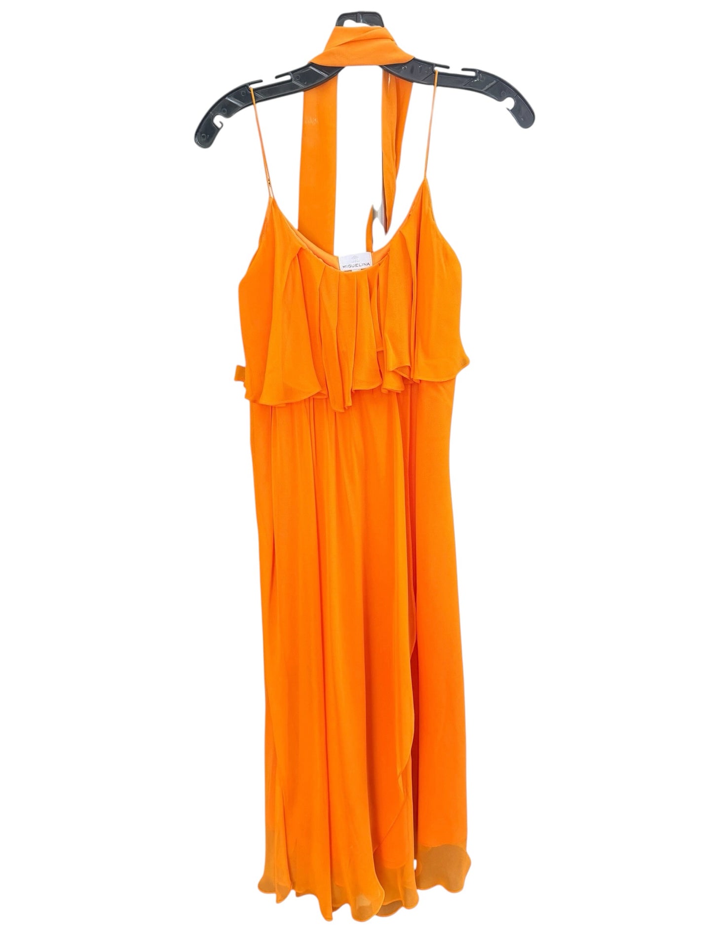 Miguelina Size Medium Orange Dress