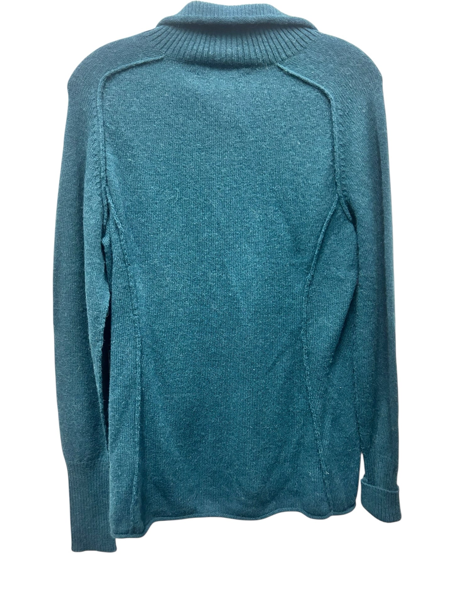 Peruvian Connection Size Medium Teal Sweater