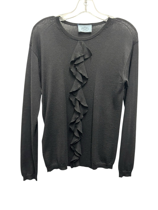 Prada Size Medium Black Sweater