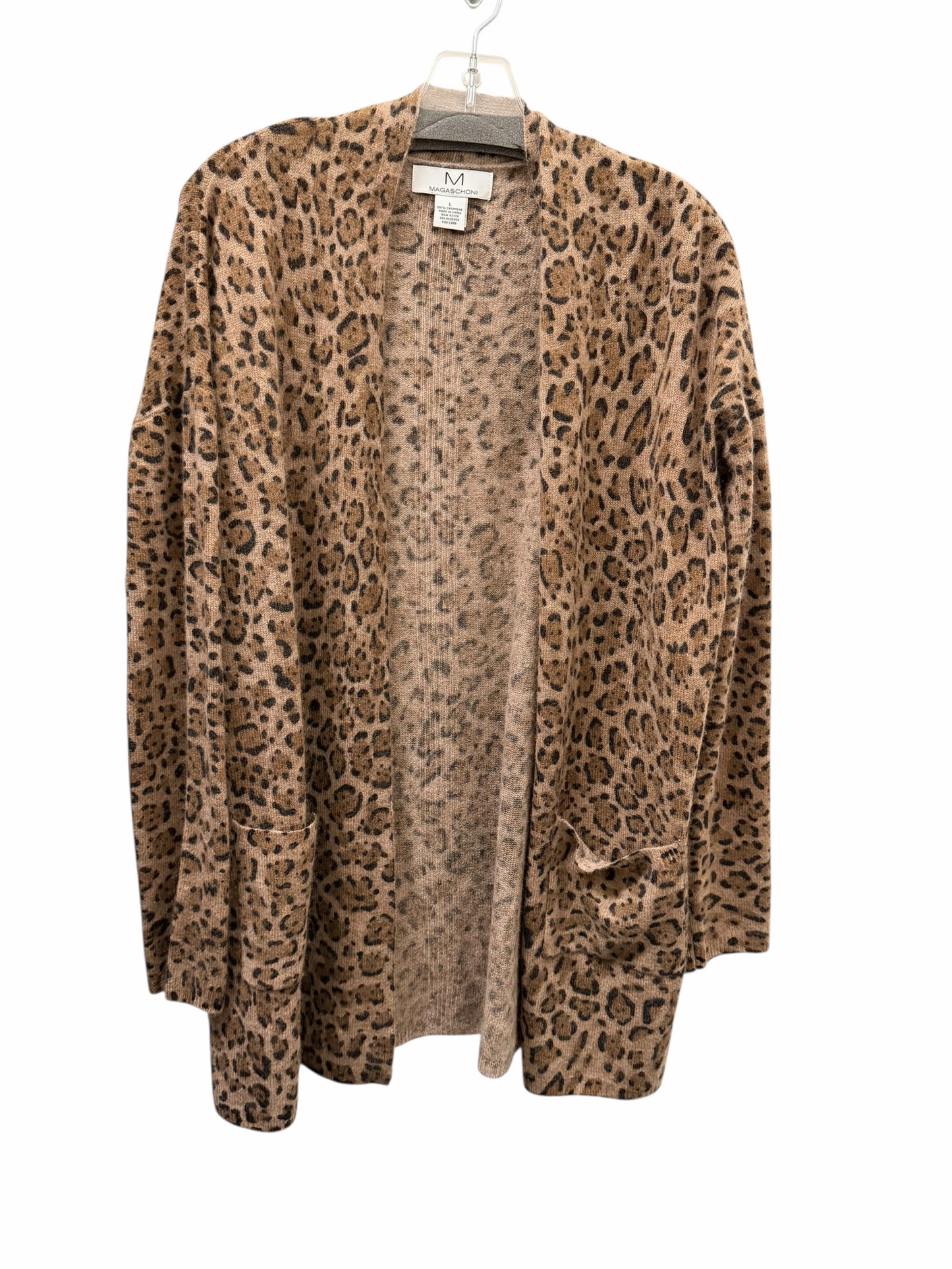 Magaschoni Size Large Leopard Sweater