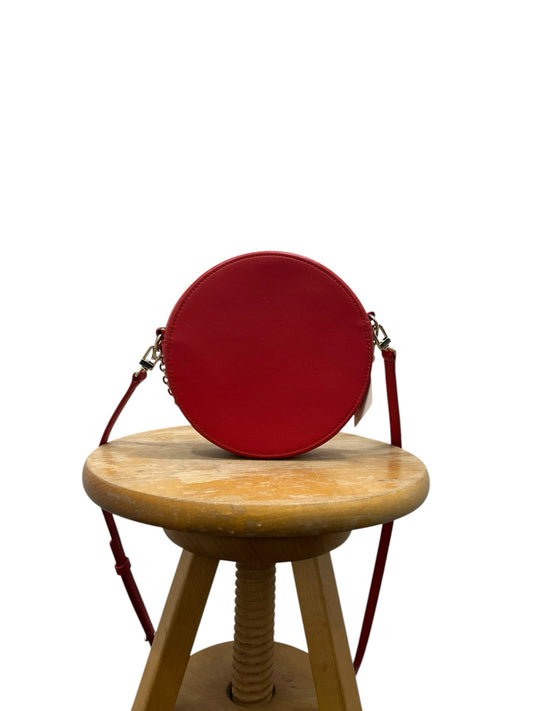 Maje Red Round Handbag
