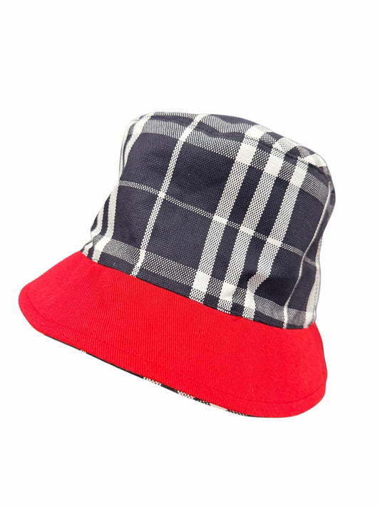 Burberry Size Black & White Plaid Hat