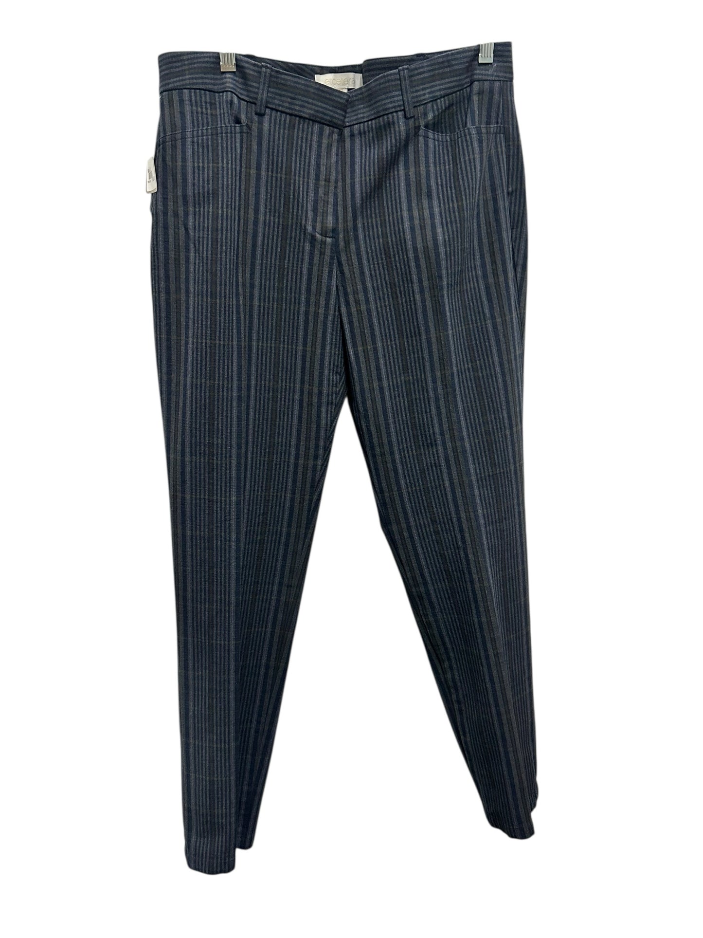 Etcetera Size 12 Navy & Gray Pants