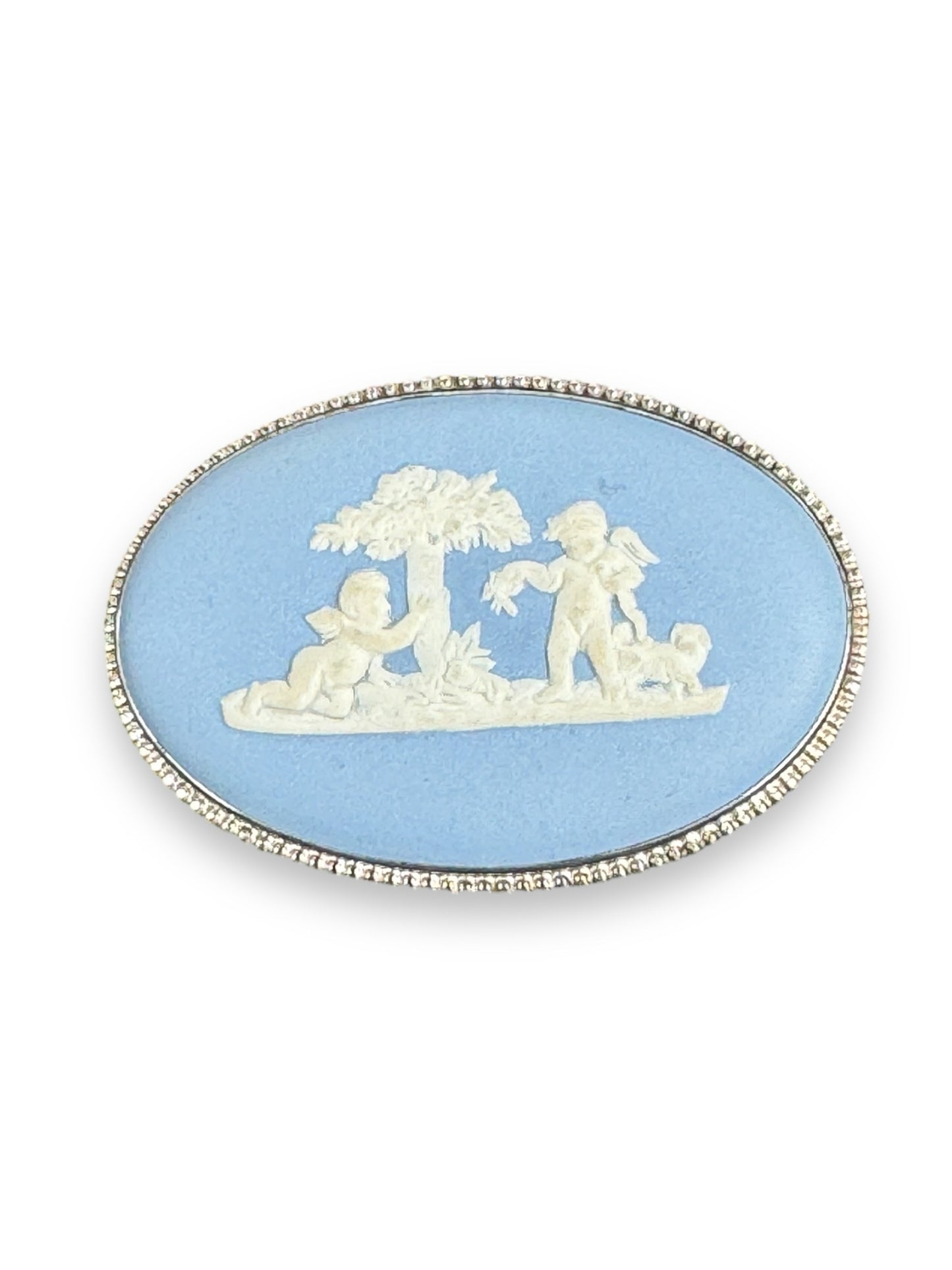 Wedgwood Blue Jasperware Pin