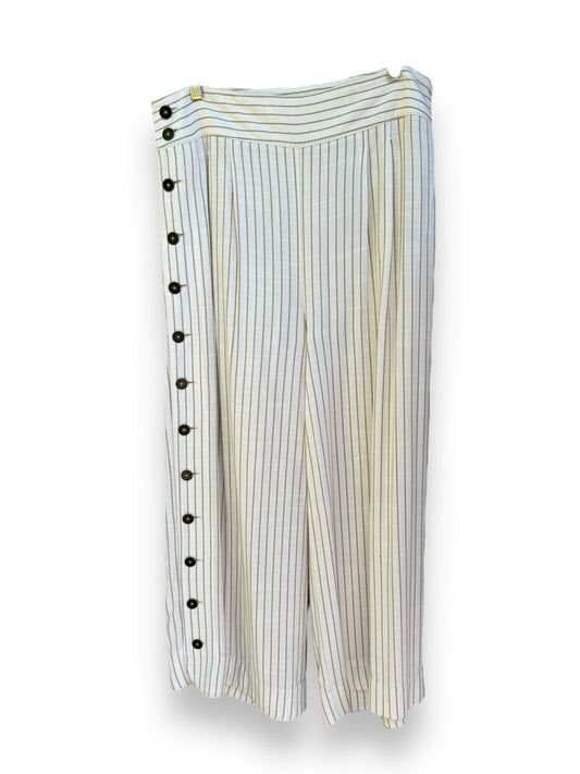 Size 12 By Anthropologie Ivory & Beige Pants