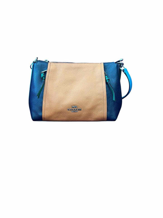 Coach Navy & Orange Leather Handbag