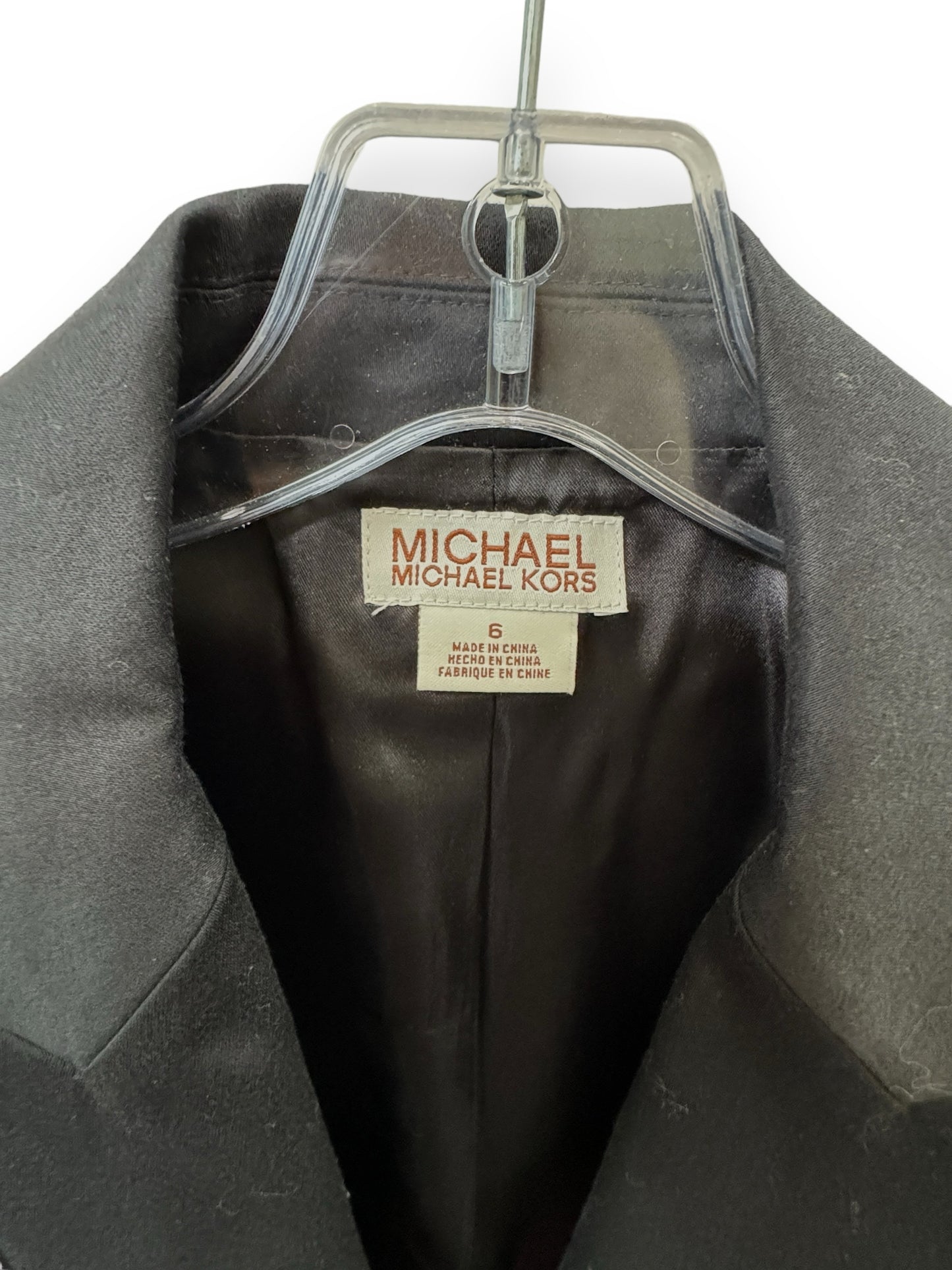 Michael Kors Size 6 Black Blazer