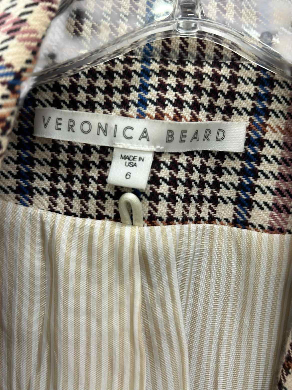 Veronica Beard Size 6 Plaid Blazer