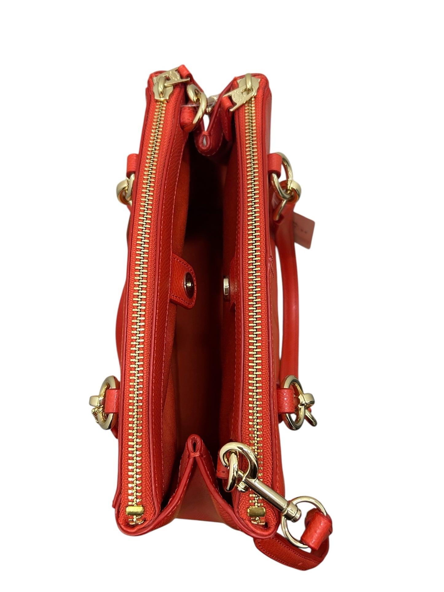 Coach Orange Satchel Handbag